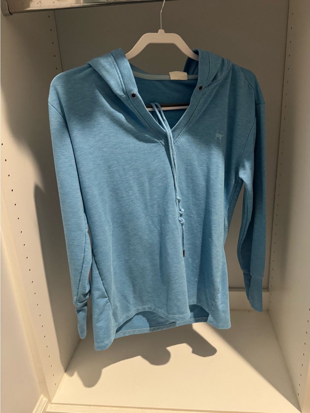 The Black Dog Martha’s Vineyard Light Blue Hooded Pullover Sweatshirt XS